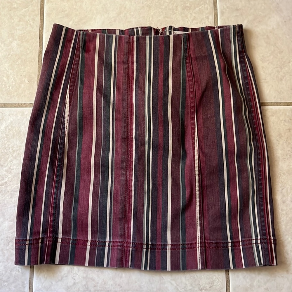 Striped Mini Skirt